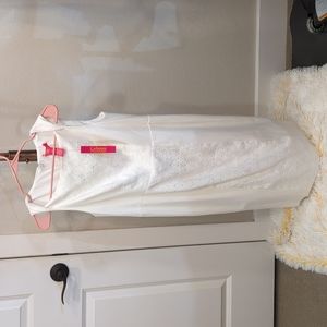 🤍👗Catherine Malandrino White  Sheath🤍 Midi Dress 👗🤍